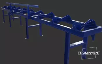 Рольганг с коническими роликами